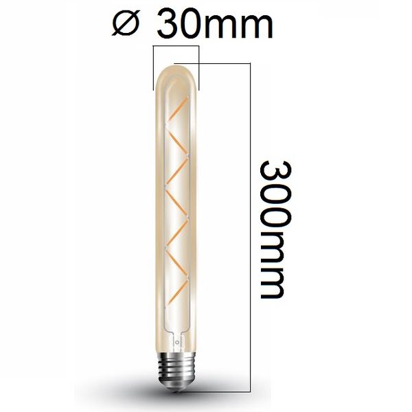 Retro LED žárovka E27 7W 700lm extra teplá, filament, ekvivalent 60W