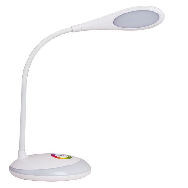 Nabíjecí stmívatelná LED stolní lampička 6W denní světlo, RGB podstavec