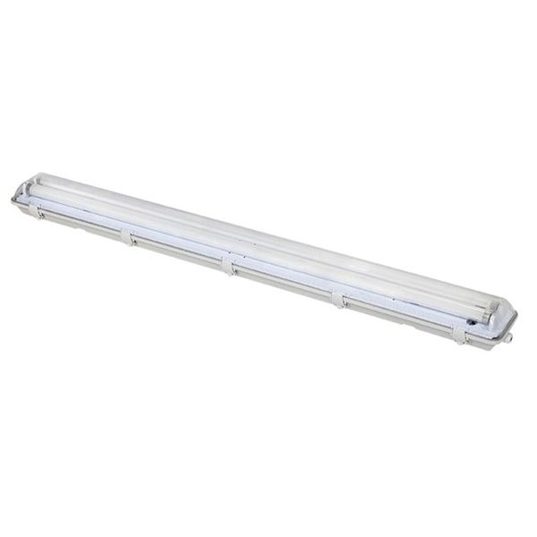 Prachotěsné stropní osvětlení pro 2 x 120cm LED trubice, IP65, 127cm