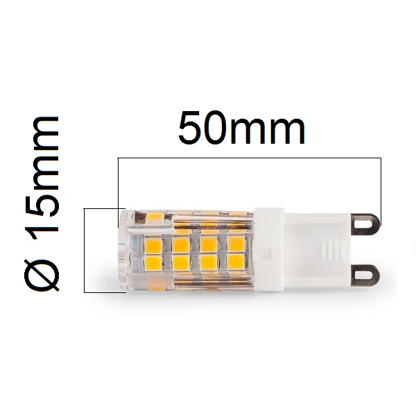 LED žárovka G9 4W 350lm, studená, ekvivalent 30W