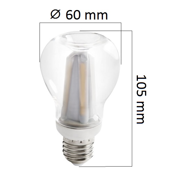 Retro LED žárovka E27 7W 750lm, denní, ekvivalent 60W - DOPRODEJ, POSLEDNÍ KUSY