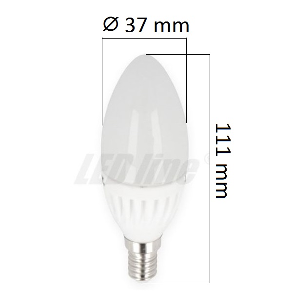 LED žárovka E14 9W 992lm teplá, ekvivalent 70W
