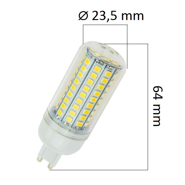 LED žárovka G9 12W 1080lm, studená , ekvivalent 75W