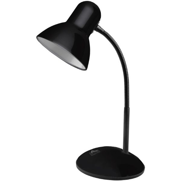 Stolní lampa se závitem E27, černá