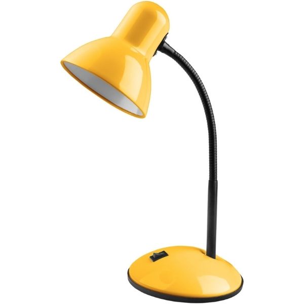 Stolní lampa s paticí E27,  žlutá