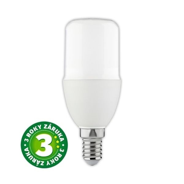 Prémiová LED žárovka E14 7W 806lm T38, studená, ekv. 60W, 3 roky