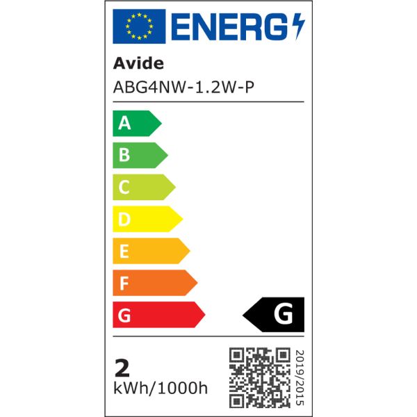 Prémiová LED žárovka G4 1,2W 180lm 12V AC/DC, denní, ekv. 19W, 3 roky záruka