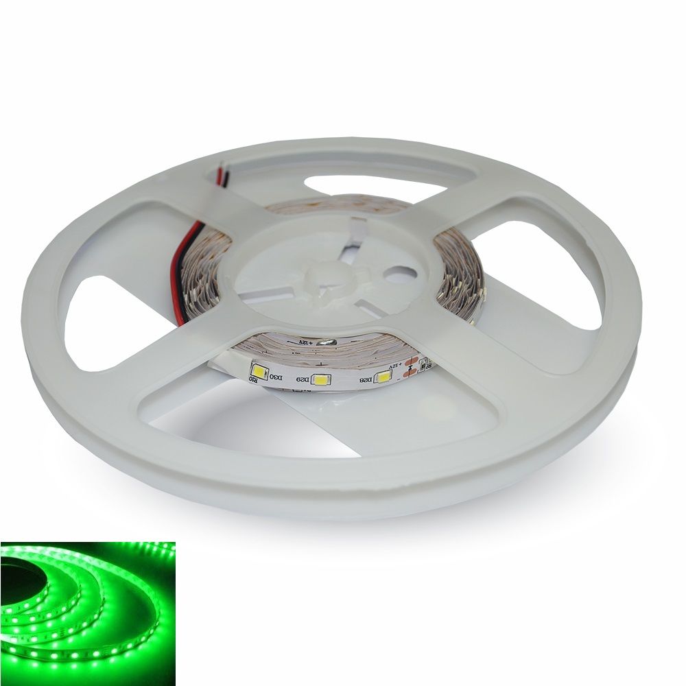 LED pásek 60x3528 smd 4,8W/m, zelená, délka 5m