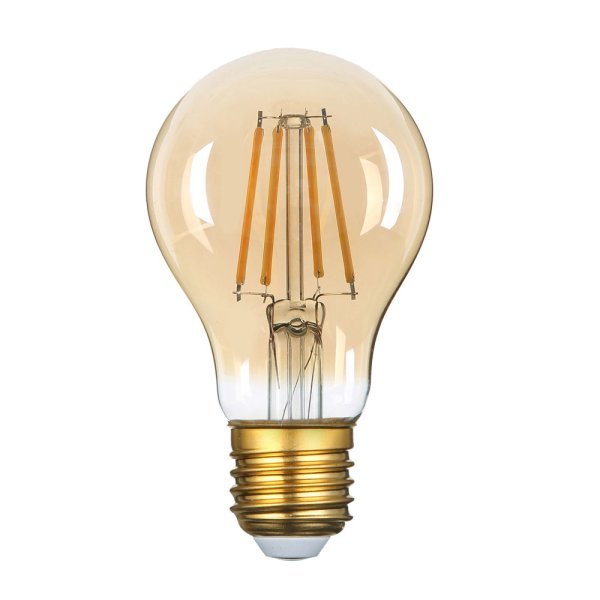 Stmívatelná retro LED žárovka E27 8W 700lm extra teplá, filament,  ekvivalent 54W