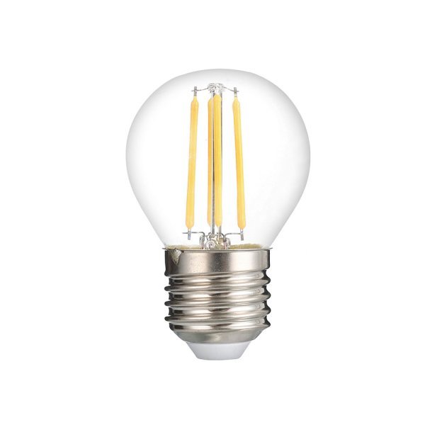Stmívatelná retro LED žárovka E27 4W 400lm G45 teplá, filament, ekvivalent 27W