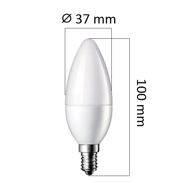 Stmívatelná LED žárovka  E14 6W 480lm teplá, ekvivalent 32W DOPRODEJ