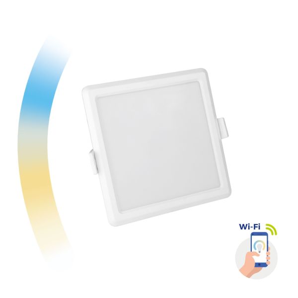 Chytrý LED panel 6W 520lm WIFI teplá, denní, studená (SMART), čtvercový