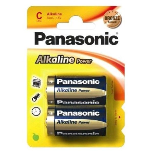 Alkalická baterie C (B2) malý monočlánek Panasonic
