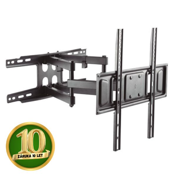 Držák na TV 32"- 70" na zeď Holmios, kloubový 60°h +10-15°v, nosnost 40kg, 10 let záruka