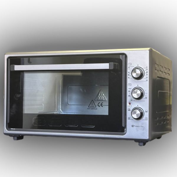 Elektrická trouba LTC 60l, 1800W, šedá, horní a spodní ohřev a horký vzduch, vzhled. vada