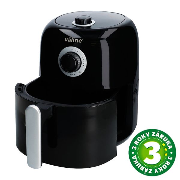 Horkovzdušná fritéza Sabiri 3,2l 1450W,nastavení teploty a času, černá, 3 roky záruka