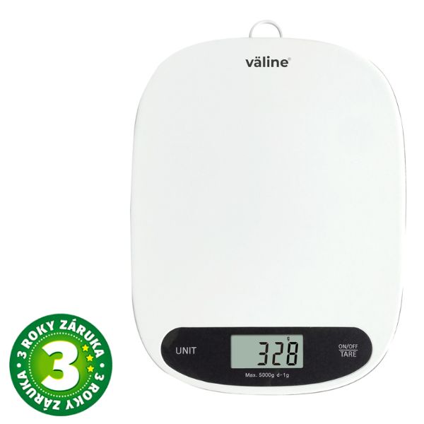 Kuchyňská váha Väline Bolcek, digitální, max 5kg, přesnost na 1g, 15 x 20cm, 3 roky záruka