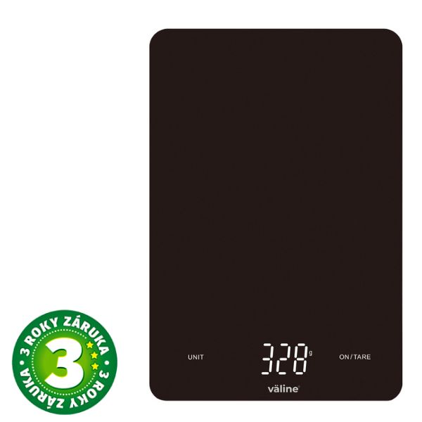 Kuchyňská váha Väline Kerte, digitální, max 5kg, přesnost na 1g, 14 x 20cm, 3 roky záruka