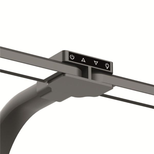 Stmívatelná LED stolní lampa nad monitor 22W 1700lm CCT šířka 80cm, se šroubovacím úchytem