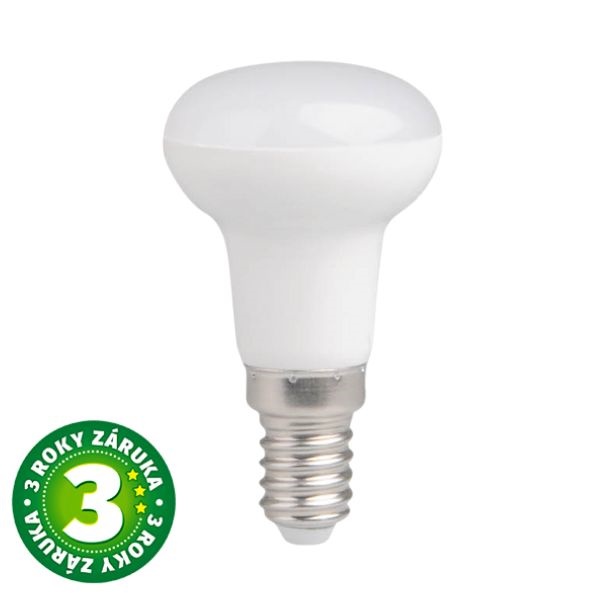 Prémiová LED žárovka E14 5W 430lm, R39 reflektorová, teplá, ekvivalent 40W, 3 roky záruka