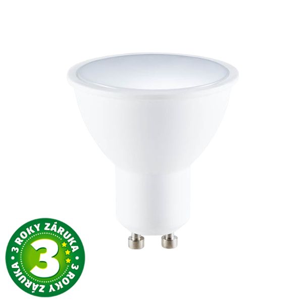 Prémiová LED žárovka GU10 3,5W 300lm studená, ekv. 29W, 3 roky záruka