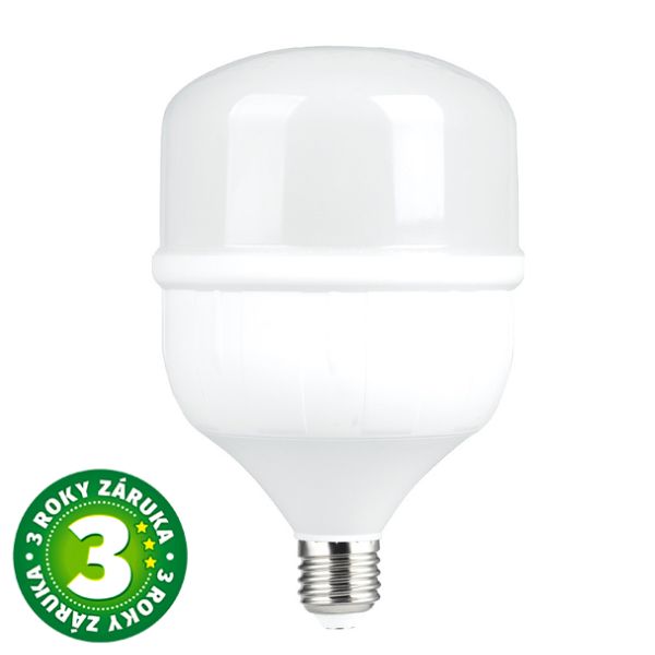Prémiová LED žárovka E27 36W 4140lm T120, studená, ekv. 290W, 3 roky záruka