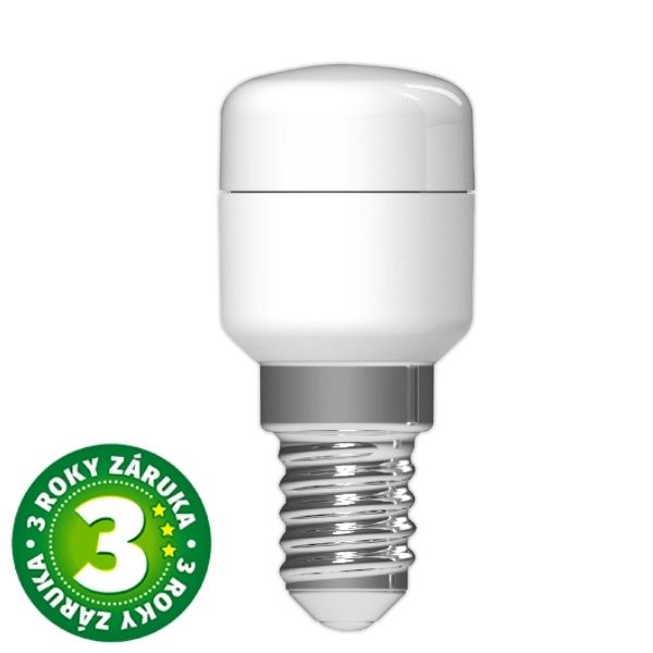 Prémiová LED žárovka E14 1,3W 150lm T26, denní, ekv. 16W, 3 roky