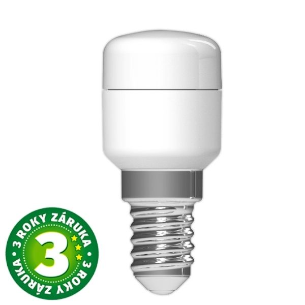 Prémiová LED žárovka E14 1,3W 150lm T26, denní, ekv. 16W, 3 roky