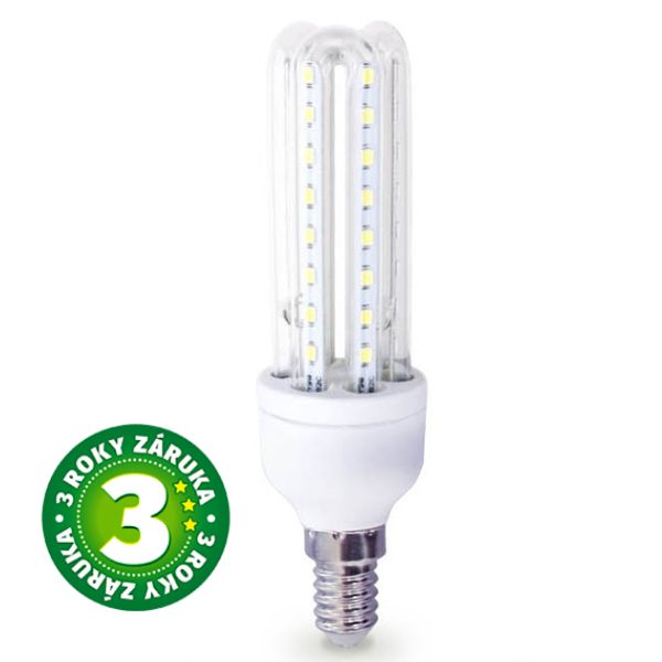 Prémiová LED žárovka kukuřice E14 11W 935lm, teplá, ekv. 75W, 3 roky