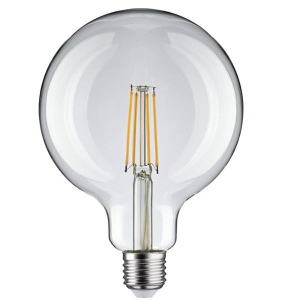 Velká retro LED žárovka E27 12W 1560lm teplá, filament, G125, průměr 125mm, ekv. 102W