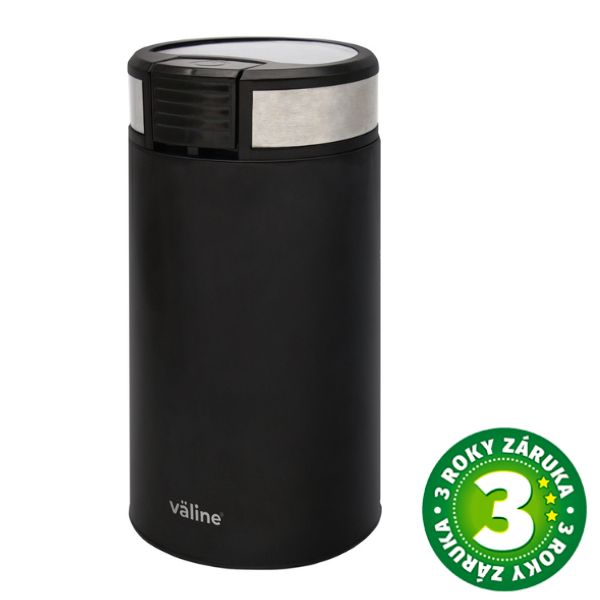 Elektrický mlýnek na kávu Väline Laterza na 50g, tříštivé nože, 200W, černý, 3 roky záruka