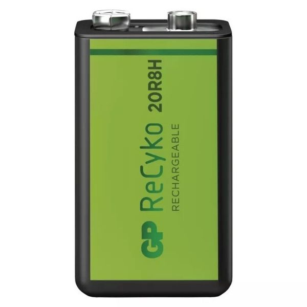 Přednabitá nabíjecí baterie GR ReCyko  200 9V 6HR61