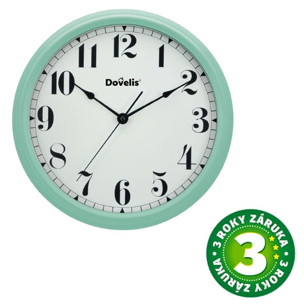 Velké nástěnné hodiny Vintage 33cm s velkými čísly, na 1 baterii AA, mint, 3 roky záruka