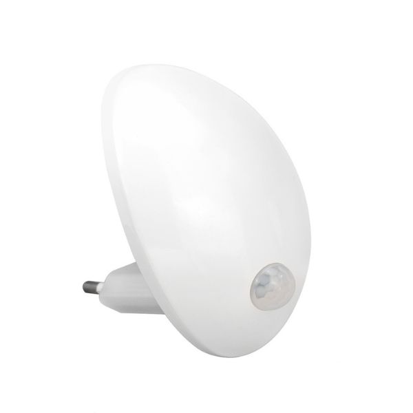 Noční světlo do zásuvky, čidlo pohybu a soumrakový senzor, 0,65W, GSC, teplá barva světla