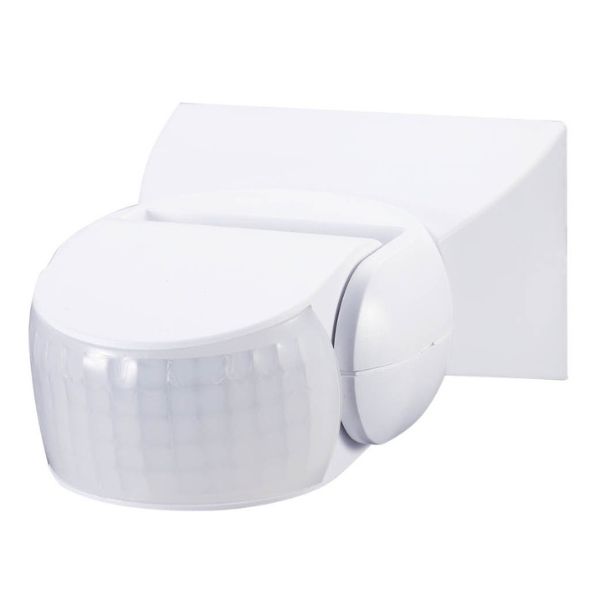 Pohybové čidlo na zeď nebo strop – PIR senzor GSC, IP65 - venkovní, bílé, 1200W