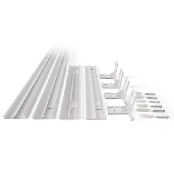 Bílý rámeček pro přisazení podhledových led panelů 595x595mm ke stropu