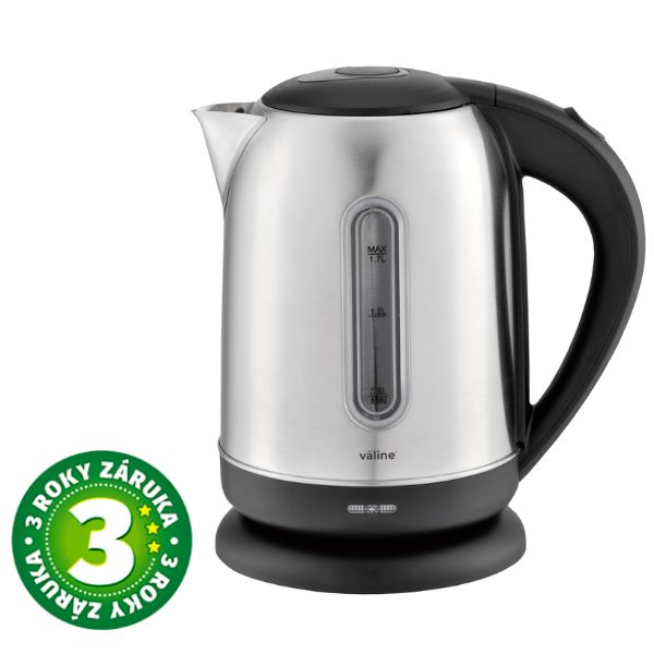 Výkonná rychlovarná konvice 1,7l, Väline Isabey, 2200W, kartáčovaný nerez, 3 roky záruka