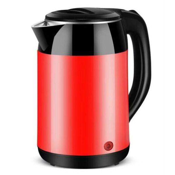 Rychlovarná konvice 1,8l, Brock, plast a nerez, 1500W, barva bordó metalíza a černá