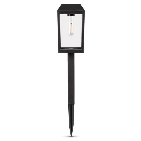Zahradní solární světlo LED velká lucerna, 50cm, zapichovací, teplá, vyměnitelná baterie
