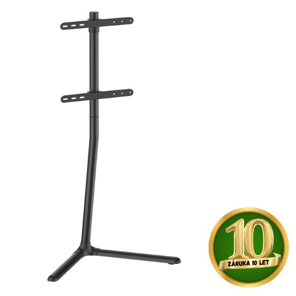 Stojan na TV 32"- 70" na podlahu Holmios, otočný o 70°, nosnost 40kg, černý, 10 let záruka
