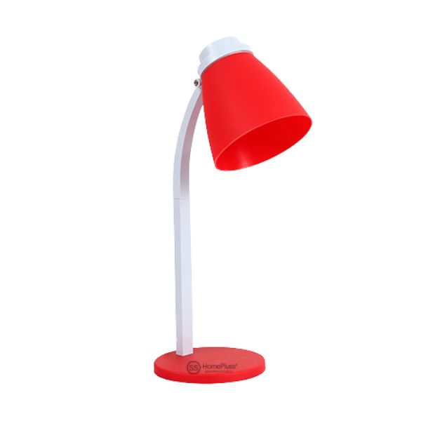 LED stolní lampička GSC s vypínačem, 3W, 200lm, studené světlo, červená, s USB adaptérem