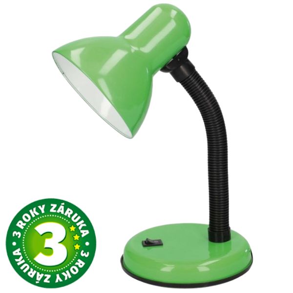 Stolní lampa se závitem E27 max 40W, zelená, Bell, 3 roky záruka