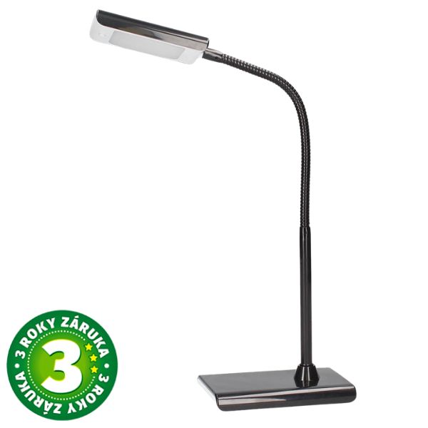 LED stolní lampa GSC Susua 6,6W, 400lm, studené světlo, černá, 3 roky záruka