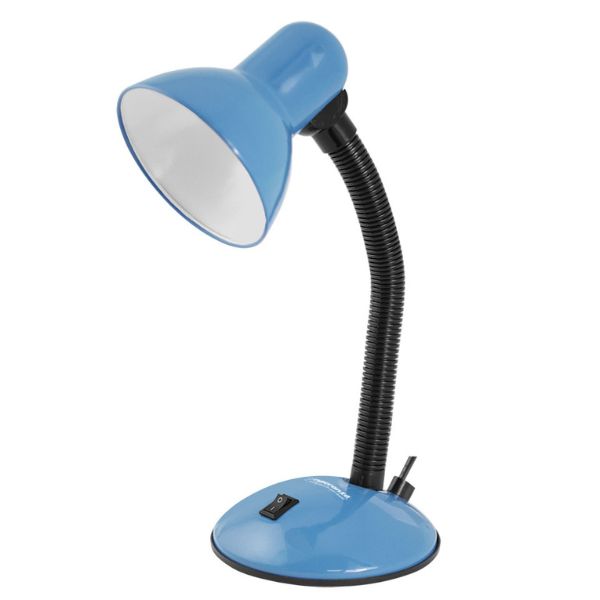 Stolní lampa se závitem E27, světle modrá