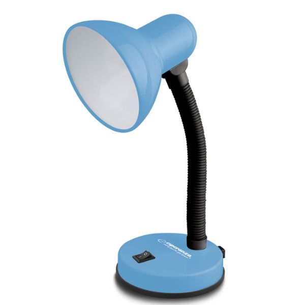 Stolní lampa na 1 žárovku E27, světle modrá