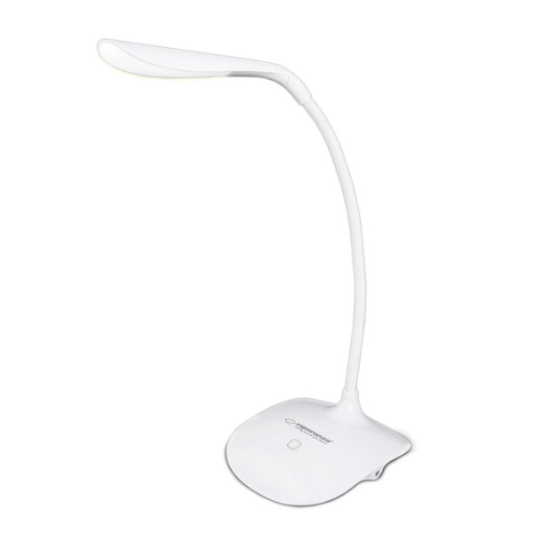 Stmívatelná LED stolní lampička, 3W, studené světlo, bílá