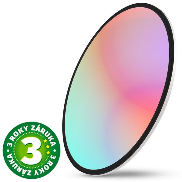Prémiové led stropní svítidlo Avide Lucy RGB+CCT 38cm 22W 1430lm, dálkové ovládání, 3 roky