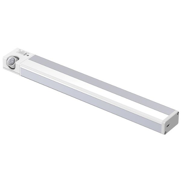 Nabíjecí magnetické LED světlo do skříně s čidlem pohybu 2,5W 200lm 30cm, teplá