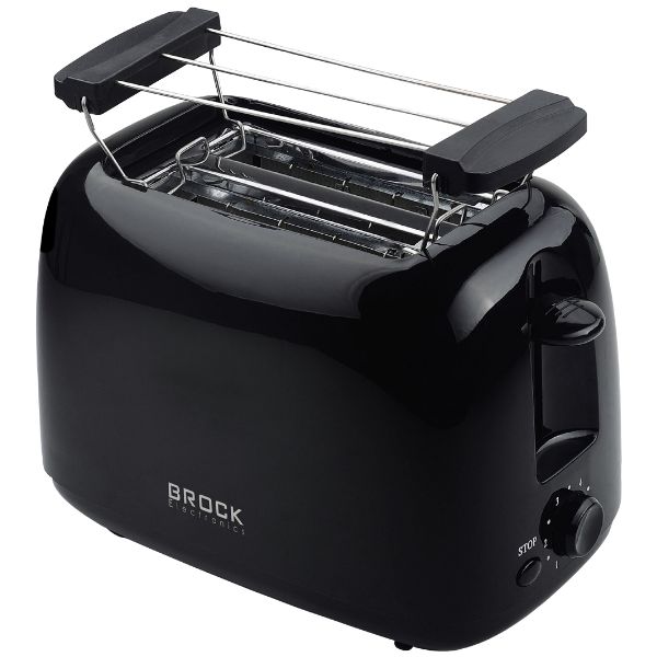 Topinkovač na 2 toasty Brock, 750W, černý