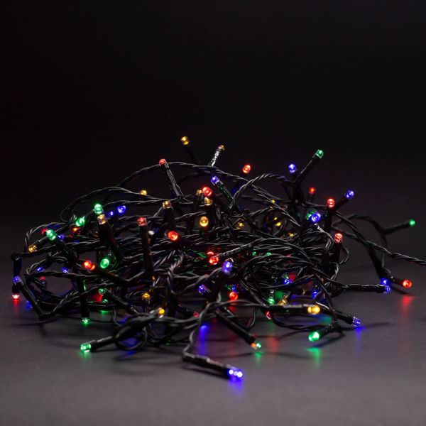 Chytrý LED vánoční řetěz 9m, venkovní, vícebarevný, 120 LED, 3,6W, do zásuvky, TUYA